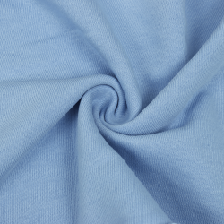 Ткань Футер 3-х нитка, Петля, цвет Светло-Голубой (на отрез)  в Канске