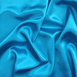 *Ткань Атлас-сатин, цвет Голубой (на отрез)  в Канске