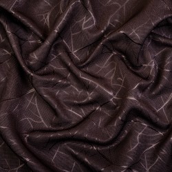 Ткань Блэкаут для штор &quot;Ледовое тиснение цвет Темно-Коричневый&quot; (на отрез)  в Канске