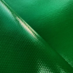 Ткань ПВХ 600 гр/м2 плотная, Зелёный (Ширина 150см), на отрез  в Канске