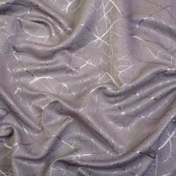 Ткань Блэкаут для штор светозатемняющая 75% &quot;Ледовое тиснение  Серый&quot;   в Канске