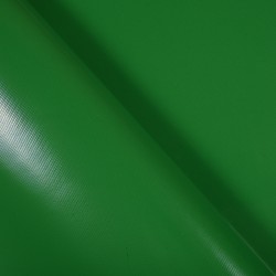 Тентовый материал ПВХ 450 гр/м2, Зелёный (Ширина 160см), на отрез  в Канске, 450 г/м2, 799 руб