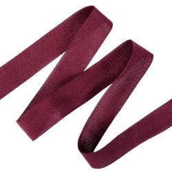 Окантовочная лента-бейка, цвет Бордовый 22мм (на отрез)  в Канске