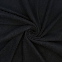 Флис Односторонний 130 гр/м2, цвет Черный (на отрез)  в Канске