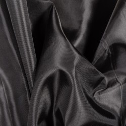 Ткань подкладочная Таффета 190Т, цвет Черный (на отрез)  в Канске
