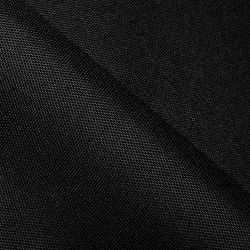 Прорезиненная ткань Оксфорд 600D ПВХ, Черный  в Канске, 340 г/м2, 359 руб