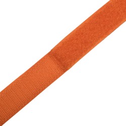 Контактная лента 25мм цвет Оранжевый (велькро-липучка, на отрез)  в Канске