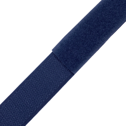 Контактная лента 25мм цвет Тёмно-Синий (Велькро-липучка), на отрез  в Канске