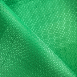 Ткань Оксфорд 300D PU Рип-Стоп СОТЫ, цвет Зелёный (на отрез)  в Канске