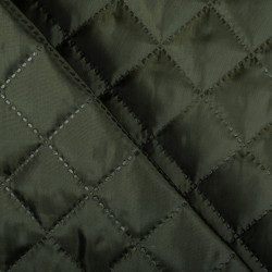 Стеганая подкладочная ткань с синтепоном (100гр/м2), цвет Хаки (на отрез)  в Канске