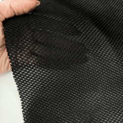 Сетка 3D трехслойная Air mesh 165 гр/м2, цвет Черный (на отрез)  в Канске
