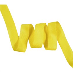 Окантовочная лента-бейка, цвет Жёлтый 22мм (на отрез)  в Канске